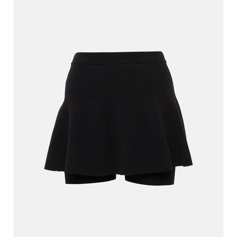 Live The Process Alba ribbed-knit skort