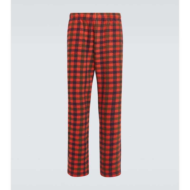 ERL Checked cotton straight pants