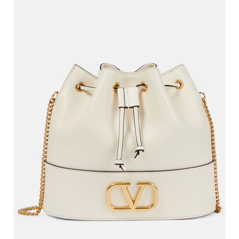 Valentino Garavani VLogo Signature Small leather bucket bag