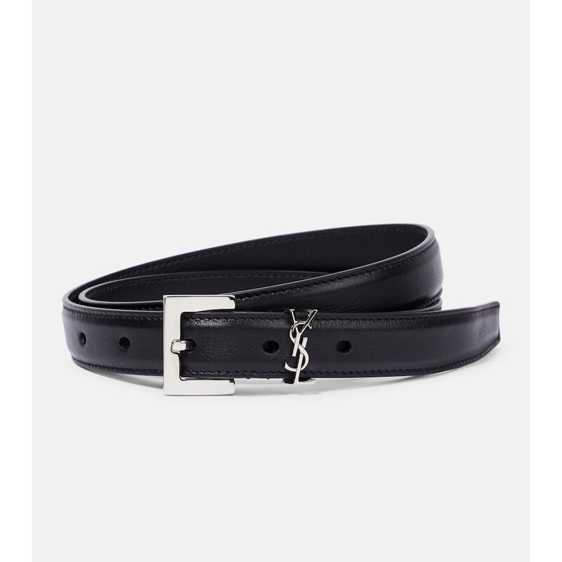 Saint Laurent Cassandre 20 leather belt
