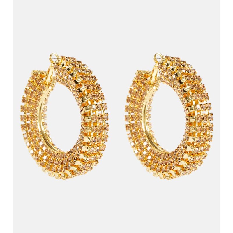 Magda Butrym Crystal-embellished hoop earrings