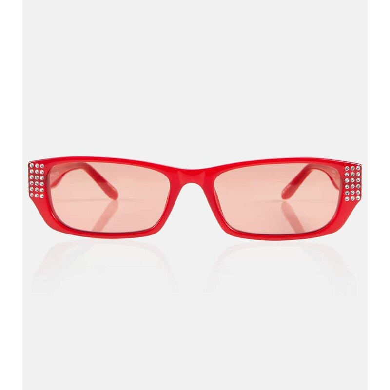 Magda Butrym x Linda Farrow embellished rectangular sunglasses