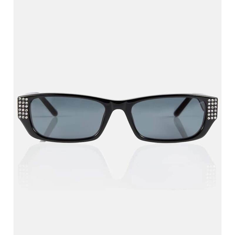 Magda Butrym x Linda Farrow embellished rectangular sunglasses