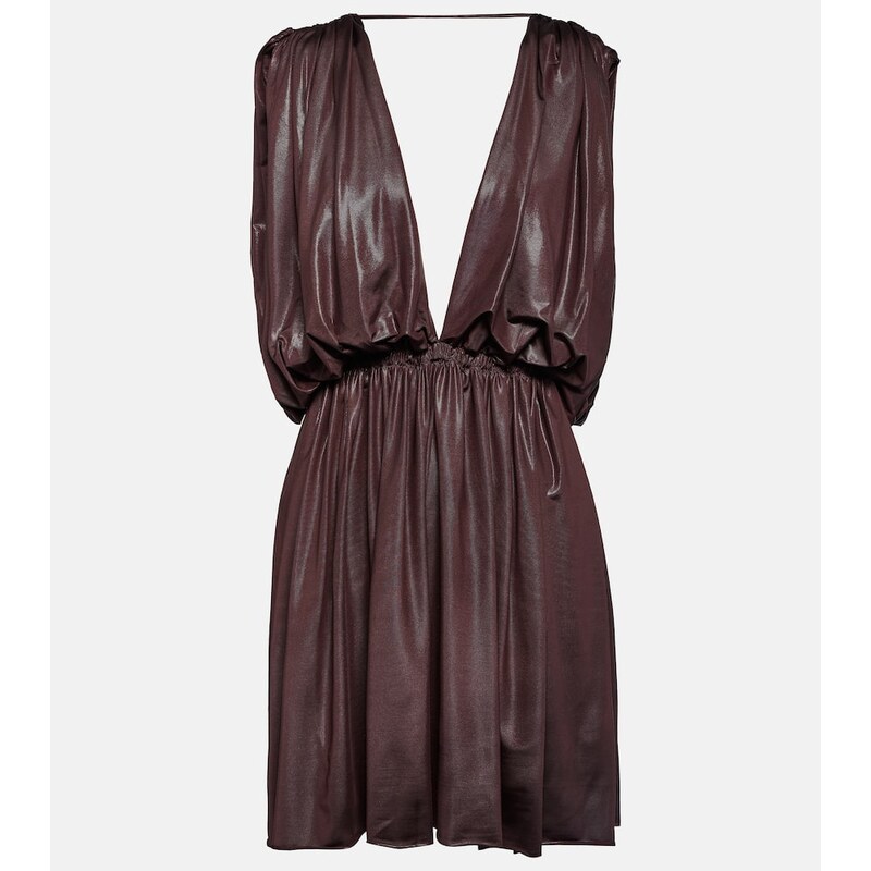 Rick Owens Lilies pleated jersey minidress