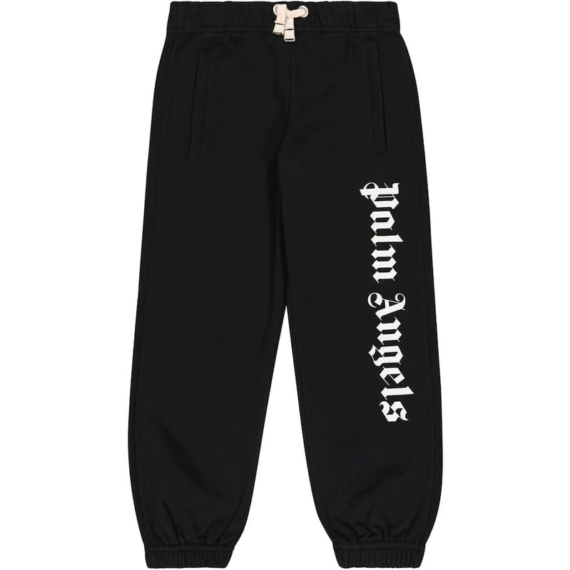 Palm Angels Kids Logo cotton jersey sweatpants