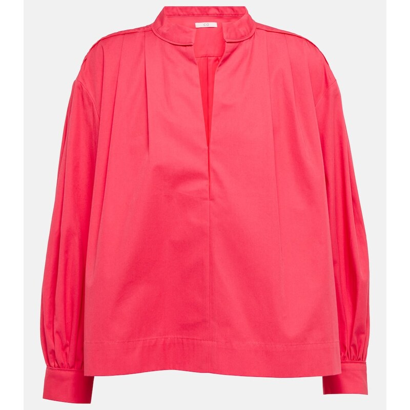 CO V-neck cotton blouse