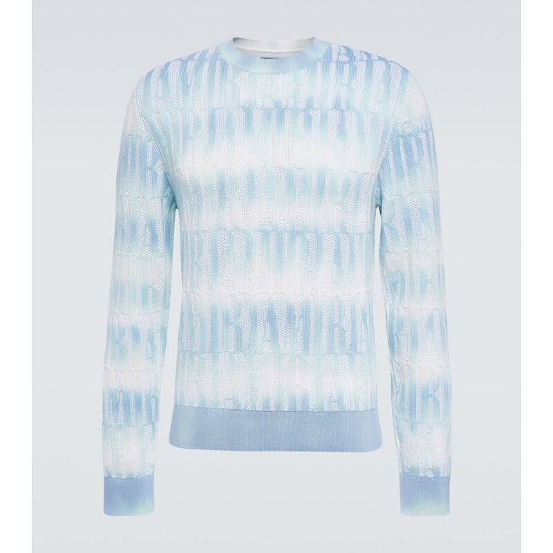 Amiri Logo cotton and cashmere-blend sweater