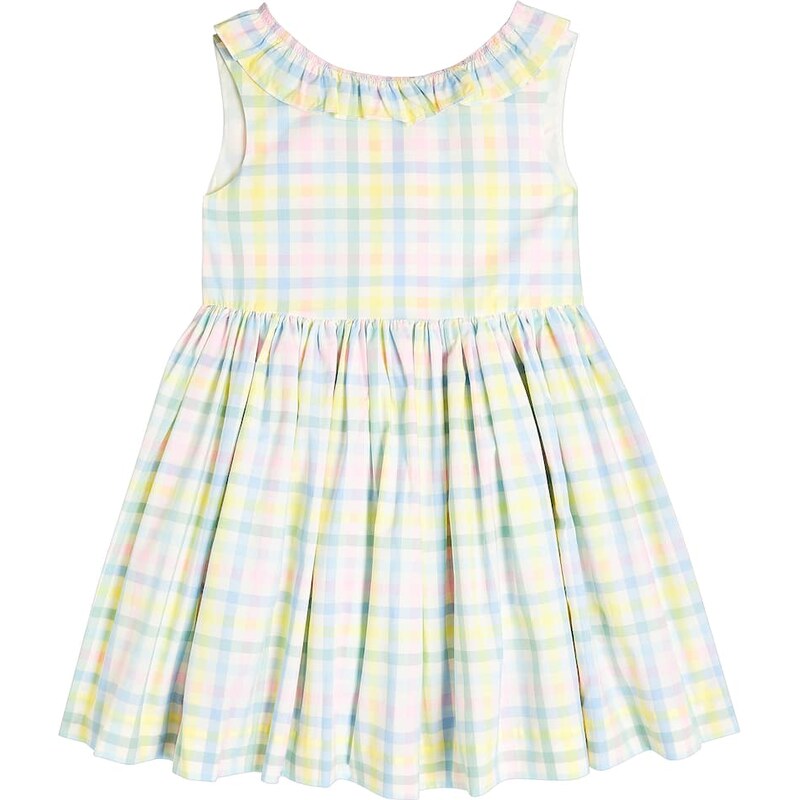 Bonpoint Allison checked cotton dress