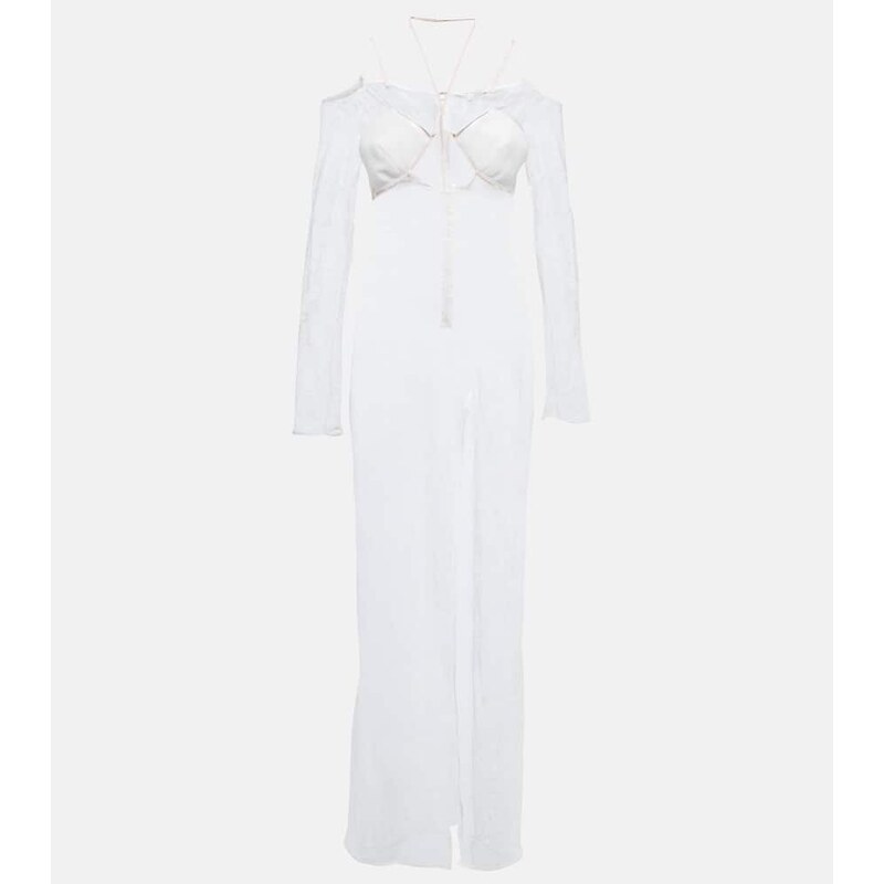 Nensi Dojaka Bridal cutout lace gown