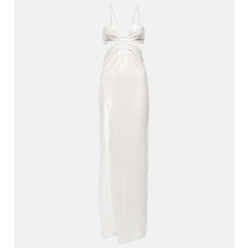 Nensi Dojaka Bridal sequined tulle gown
