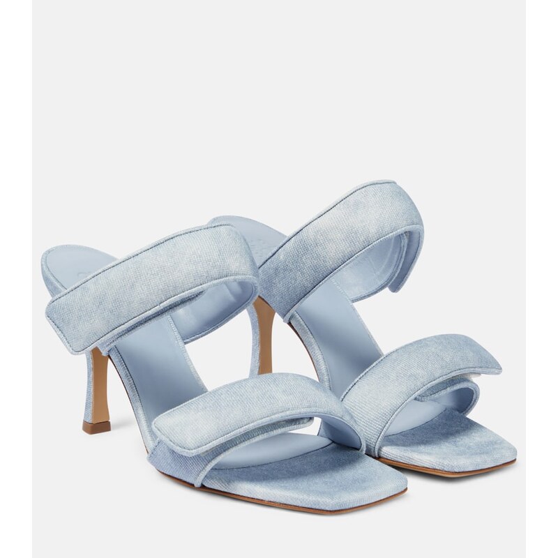 Gia Borghini Perni 03 Uni denim sandals