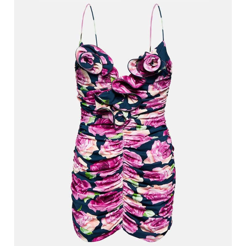 Magda Butrym Floral ruched minidress