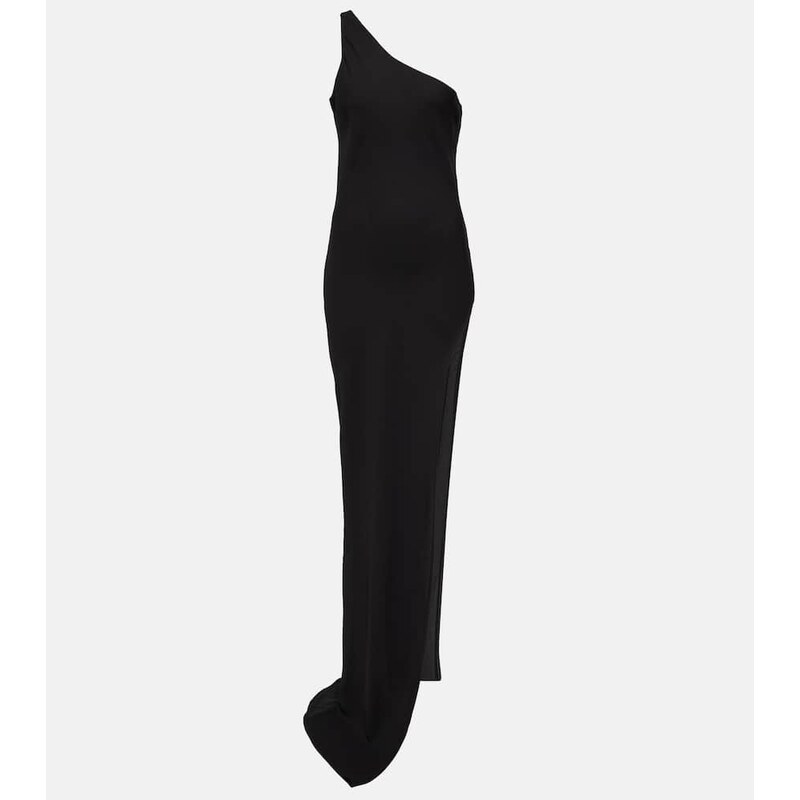 Mônot One-shoulder chiffon maxi dress