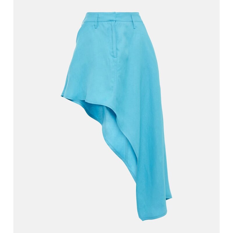 Stella McCartney Asymmetric twill miniskirt