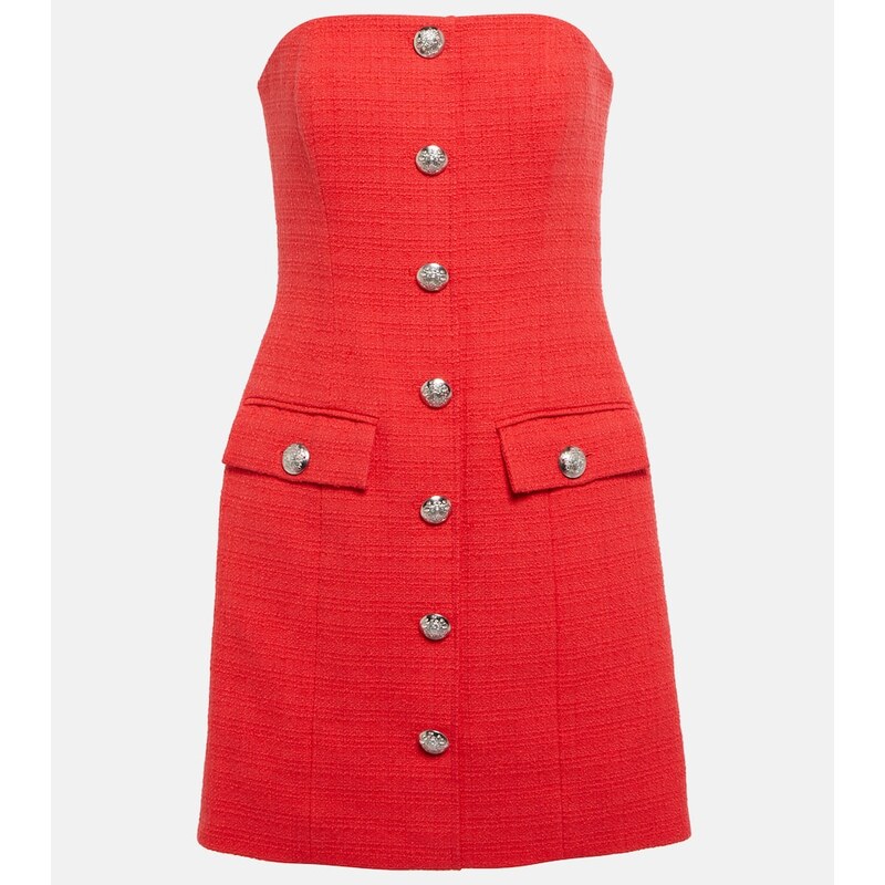 Veronica Beard Aster cotton-blend tweed minidress