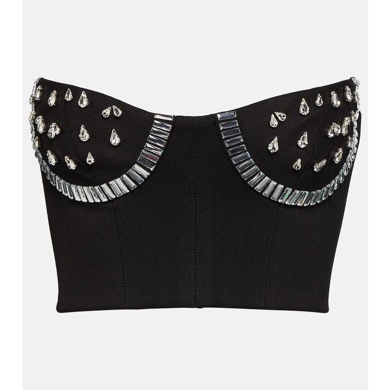 Area Crystal-embellished bustier