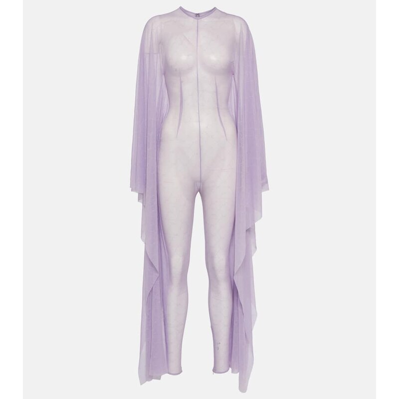 LaQuan Smith Chiffon jumpsuit