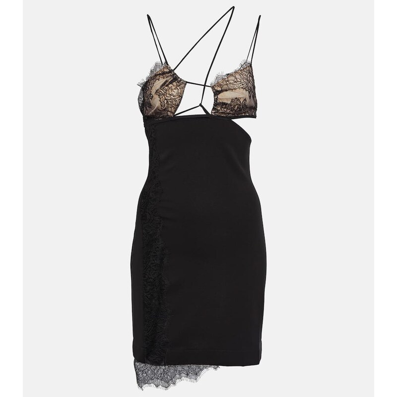 Nensi Dojaka Lace-trimmed minidress