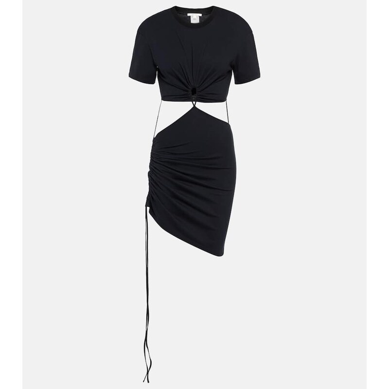 Nensi Dojaka Cutout cotton jersey T-shirt dress