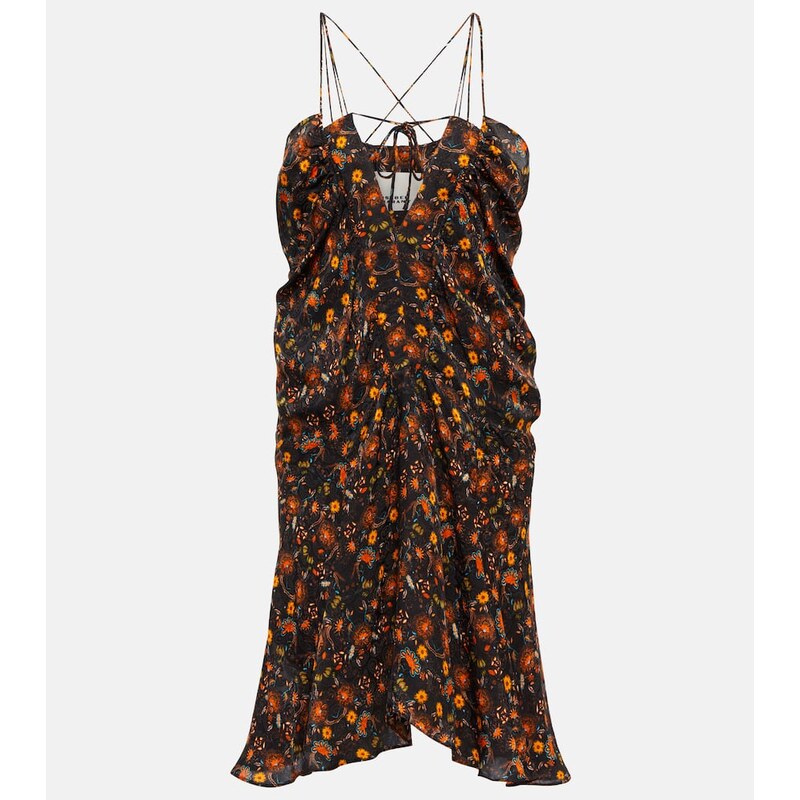 Isabel Marant Presly floral silk-blend minidress