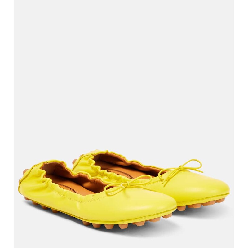 Tods Bubble Ballerinas leather ballet flats