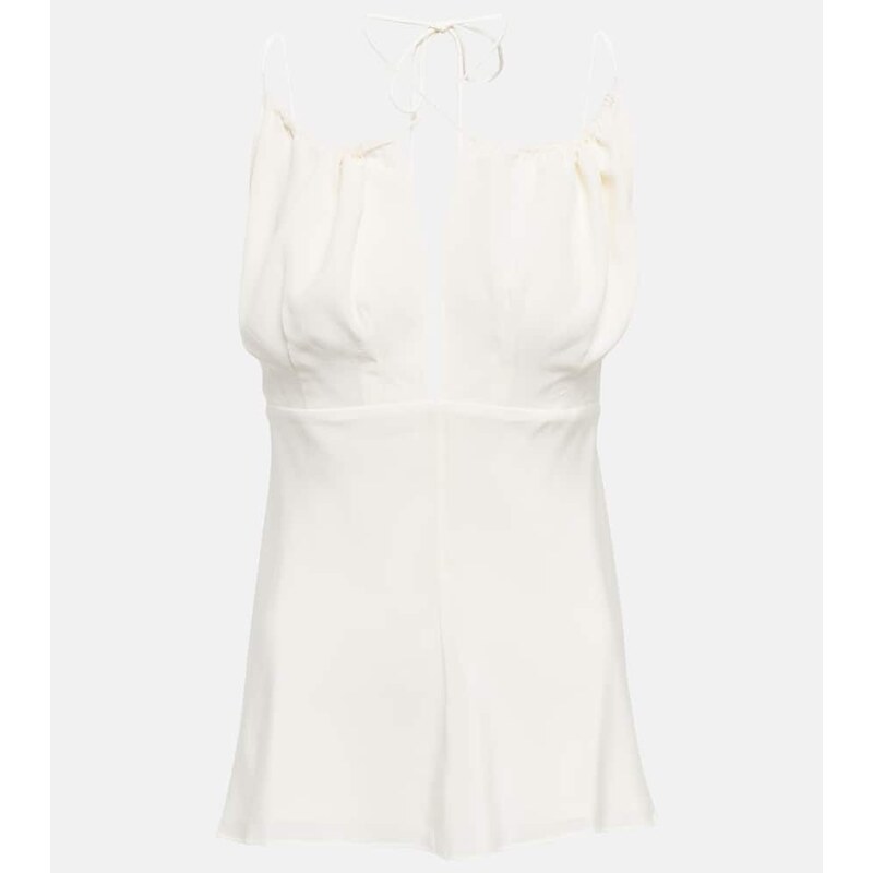 Toteme Gathered silk top