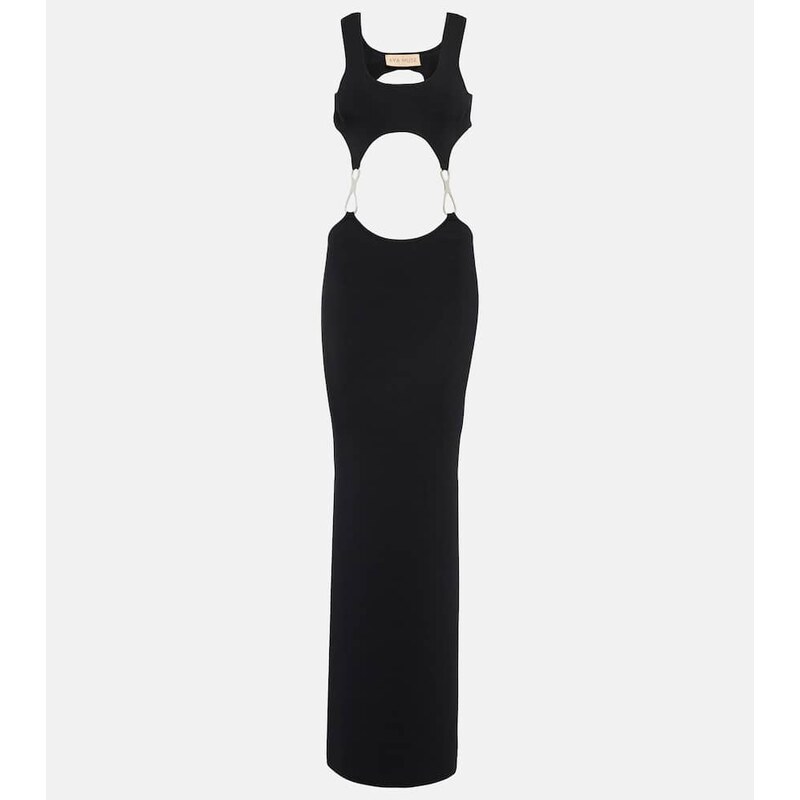 Aya Muse Heri cutout knit maxi dress