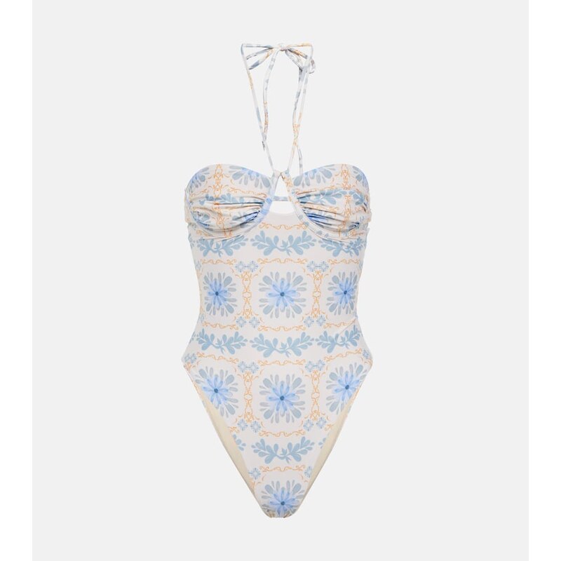 Agua by Agua Bendita Sandalo Chivas printed swimsuit