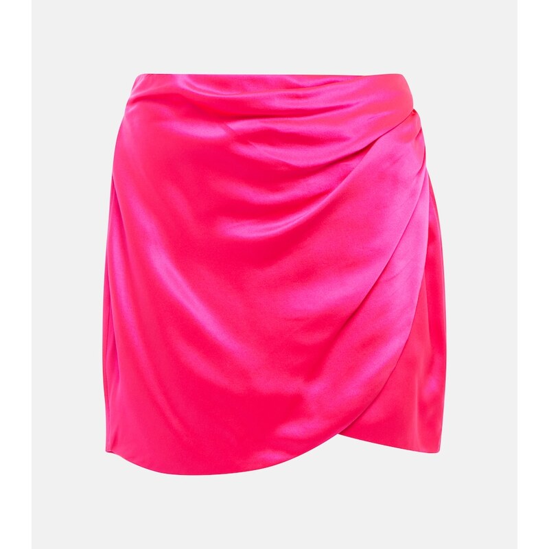 The Sei Wrap silk miniskirt