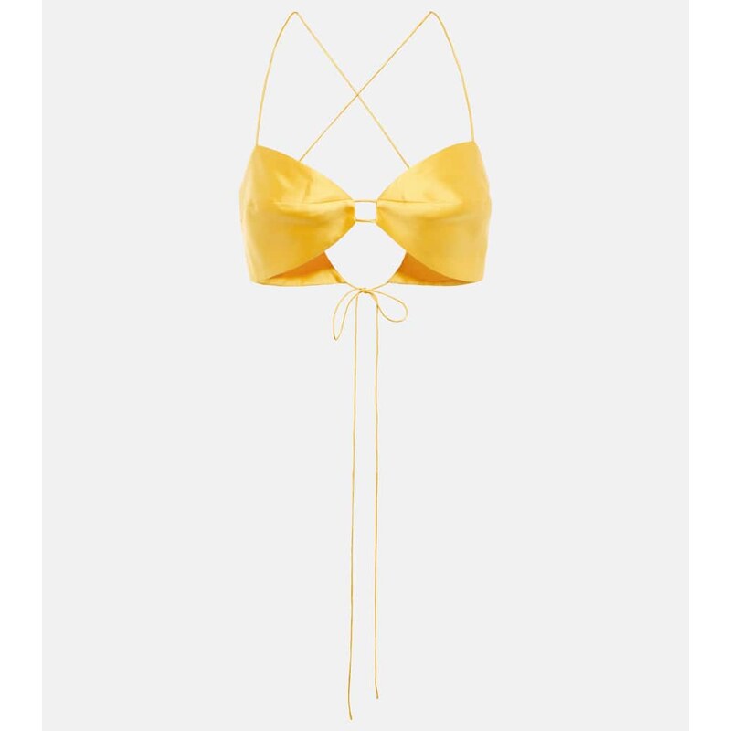 The Sei Silk satin bra top