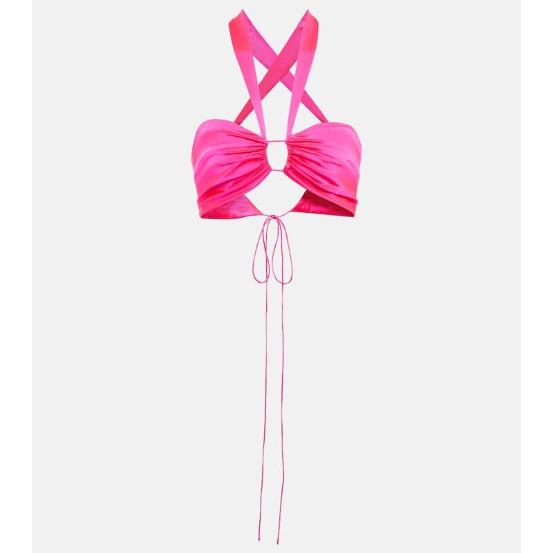 The Sei Silk satin bra top
