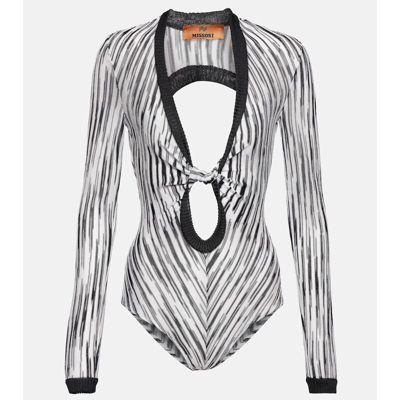 Missoni Space-dyed cutout bodysuit
