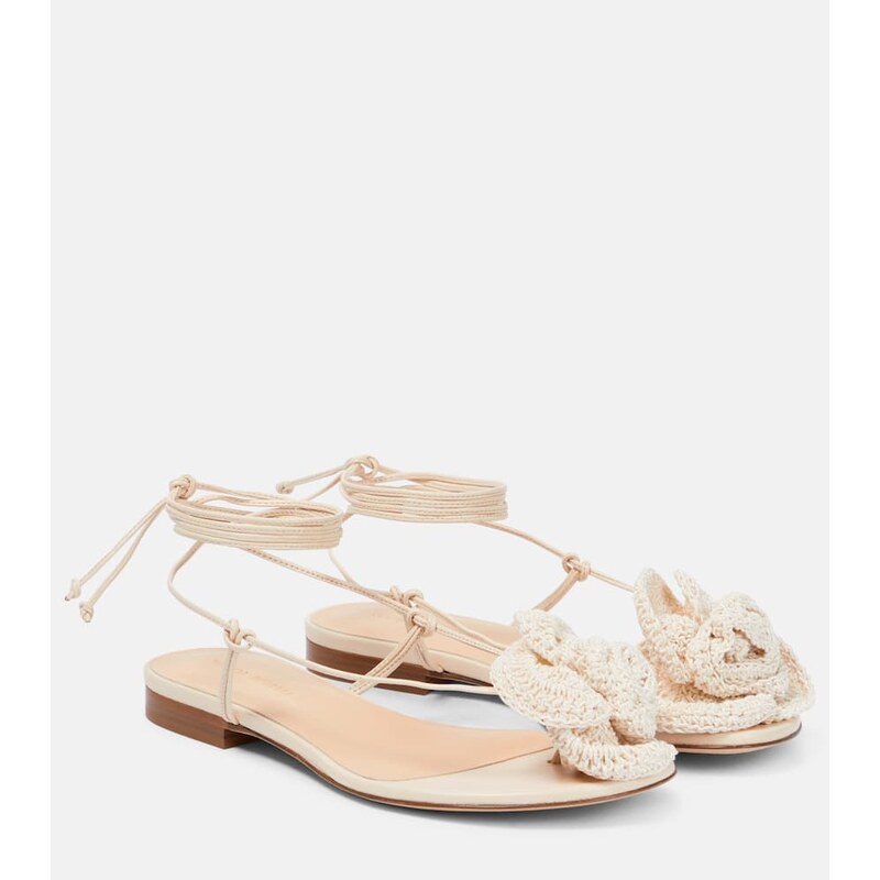 Magda Butrym Crochet and leather sandals