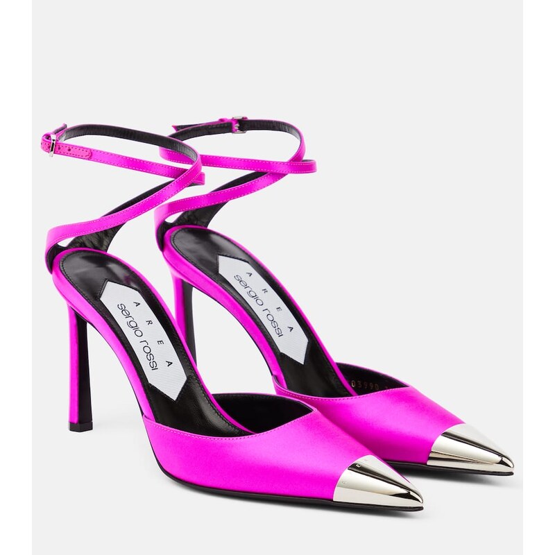 Area Amazona slingback leather pumps