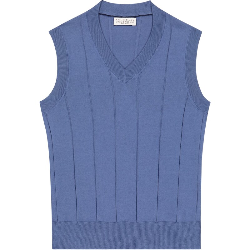 Brunello Cucinelli Kids Cotton sweater vest