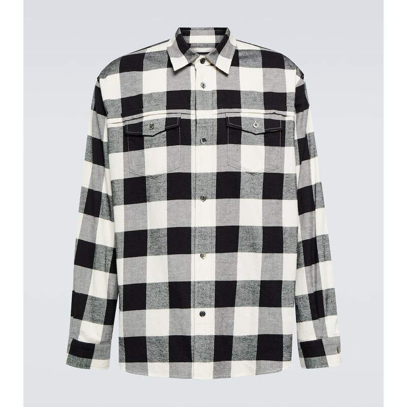 Undercover Checked cotton shirt