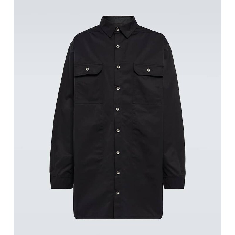 Rick Owens Cotton-blend poplin overshirt