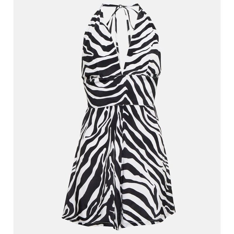 Alexandra Miro Irena zebra-print jumpsuit