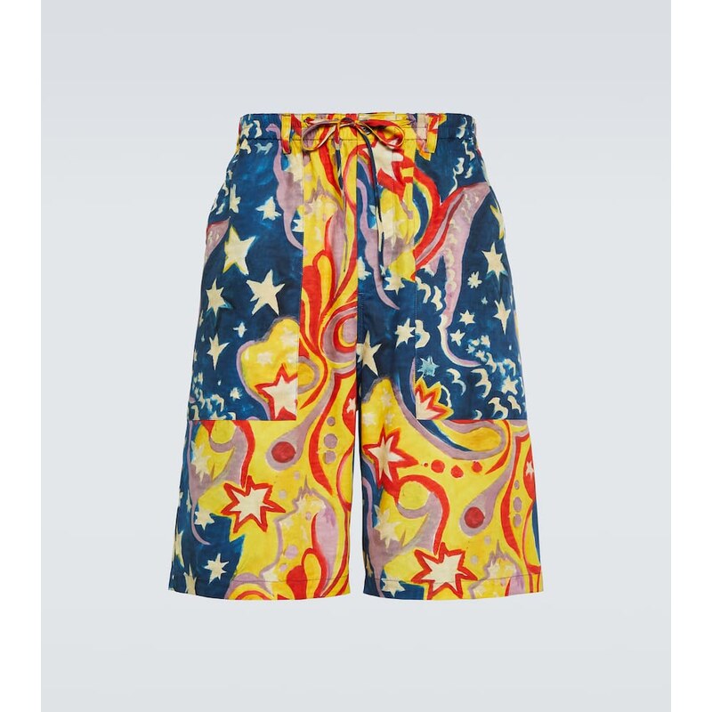 Marni x No Vacancy Inn printed cotton shorts