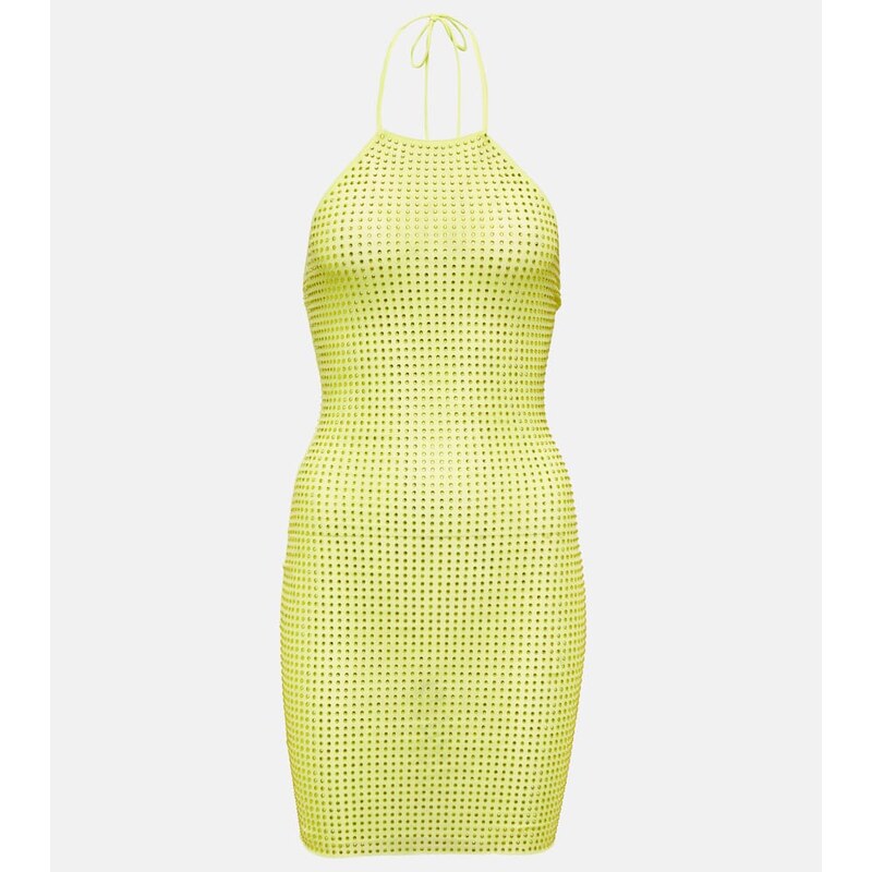 Self-Portrait Crystal-embellished minidress