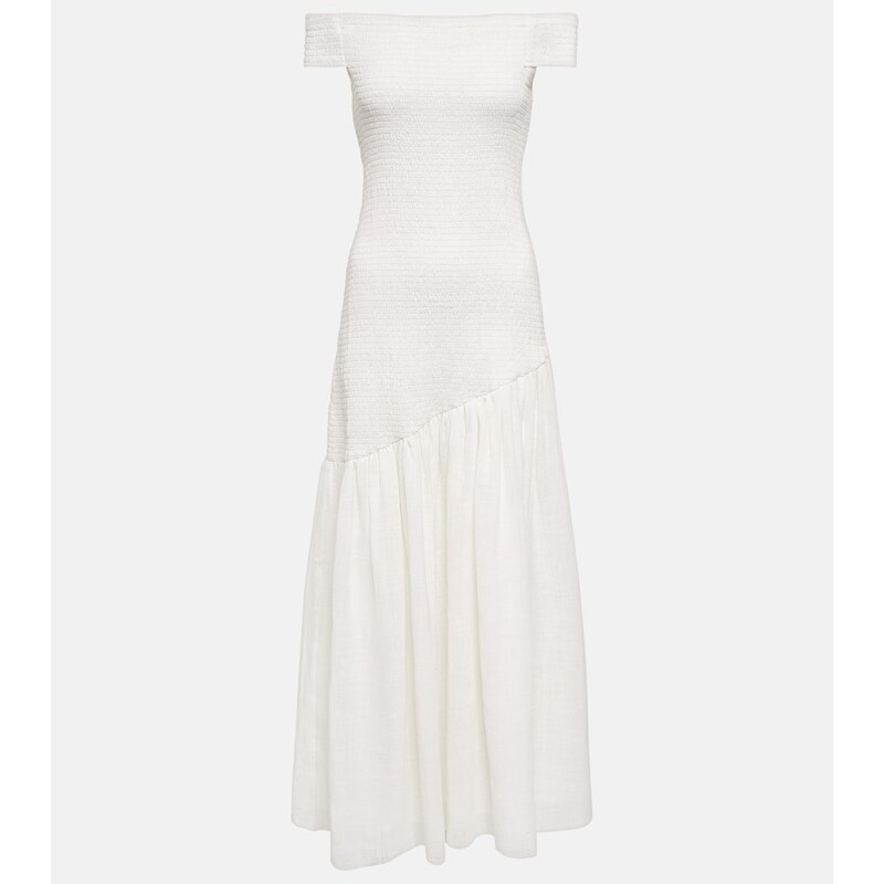 Gabriela Hearst Veloso linen and silk maxi dress