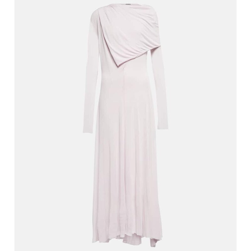 Jil Sander Draped crÃªpe gown
