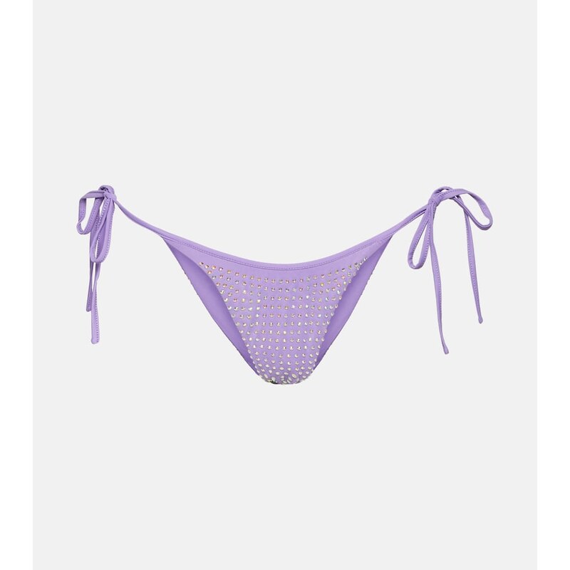 Self-Portrait Embellished bikini bottoms