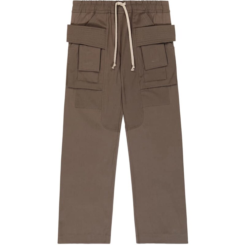 Rick Owens Kids Wide-leg cotton cargo pants