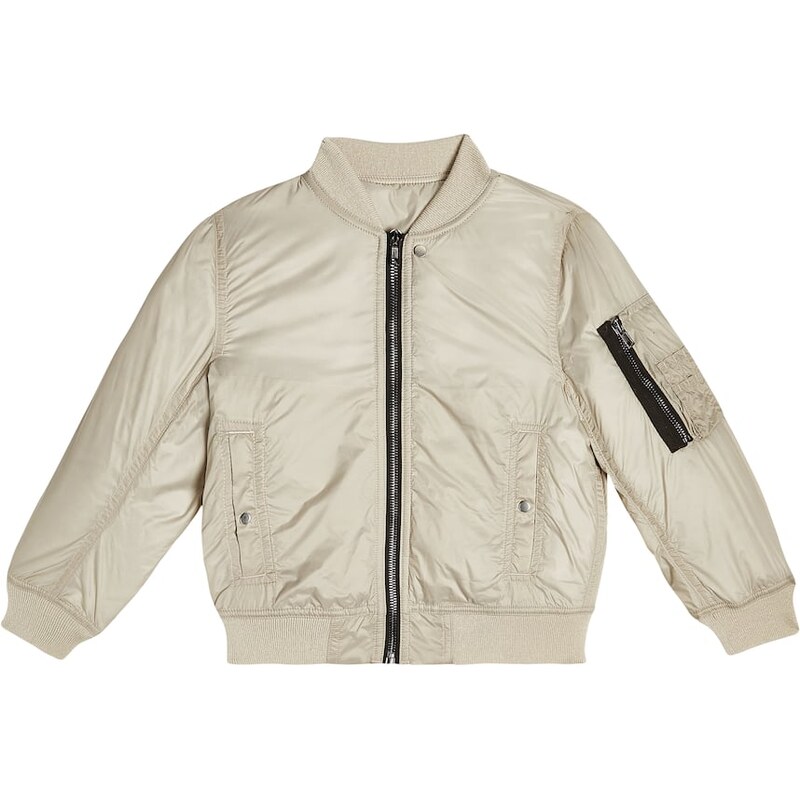 Dívčí bunda Rick Owens Kids Technical bomber jacket v barvě perle