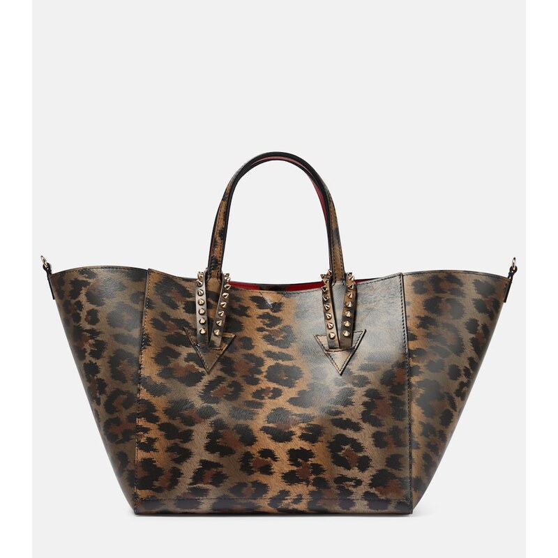 Christian Louboutin Cabachic Small leopard-print tote bag
