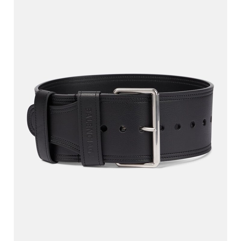 Balenciaga Force leather belt