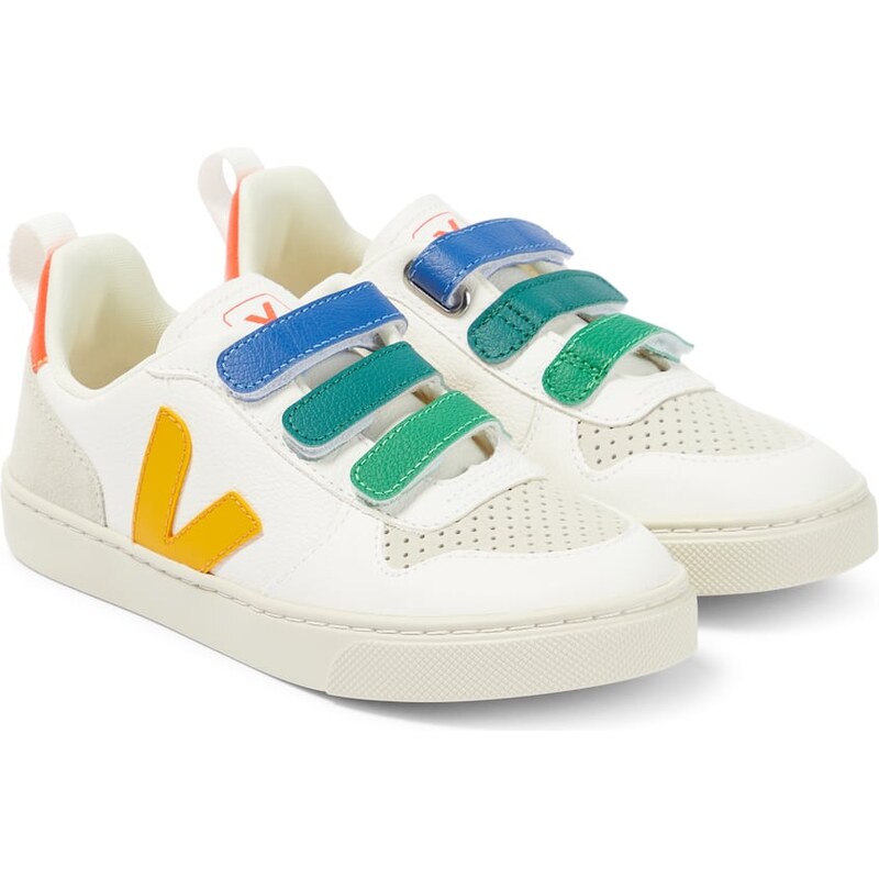 Veja Kids V-10 leather sneakers