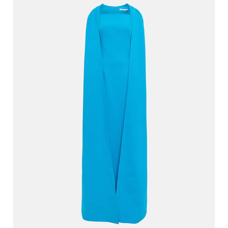 Safiyaa Cape crÃªpe maxi dress