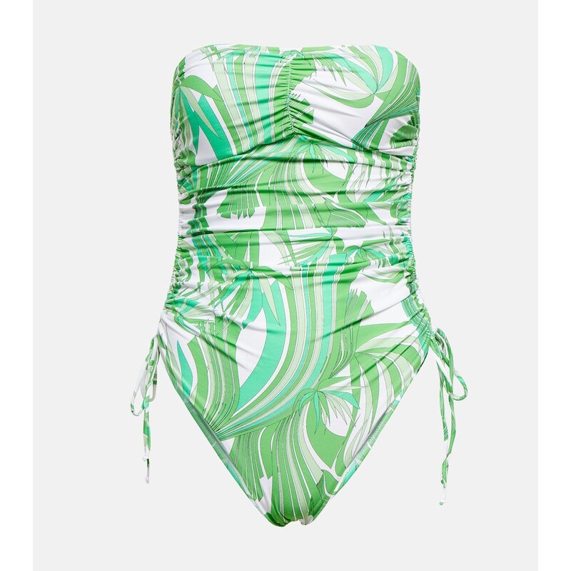 Melissa Odabash Sydney strapless printed swimsuit